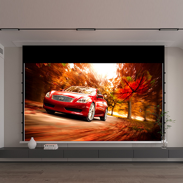 Embedded ceiling curtain