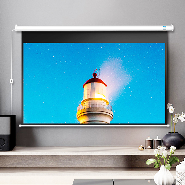 Electric pull-down screen